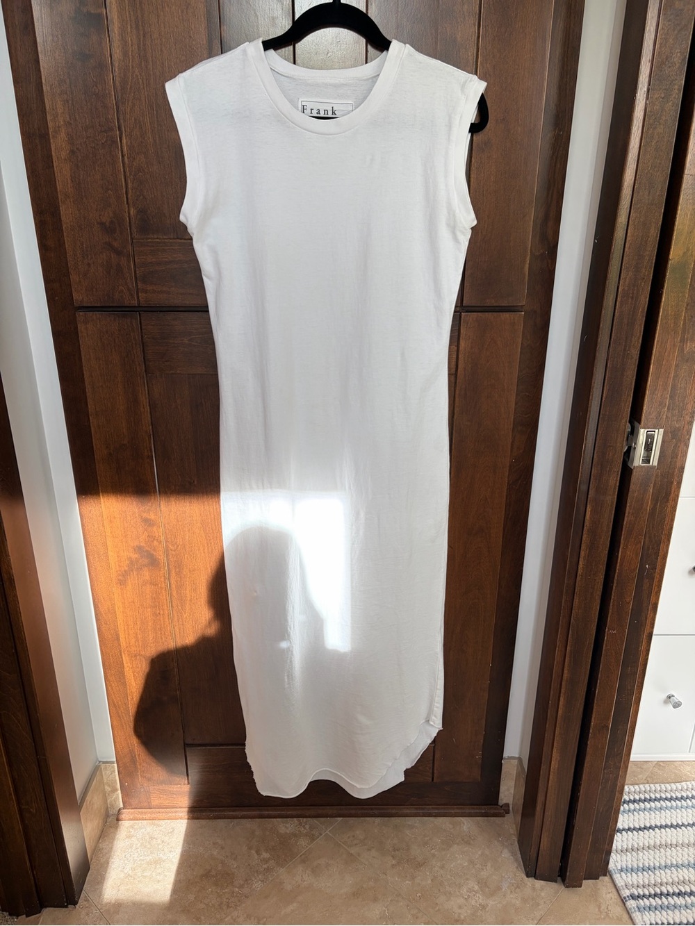 Frank & Eileen White Sleeveless Midi Dress